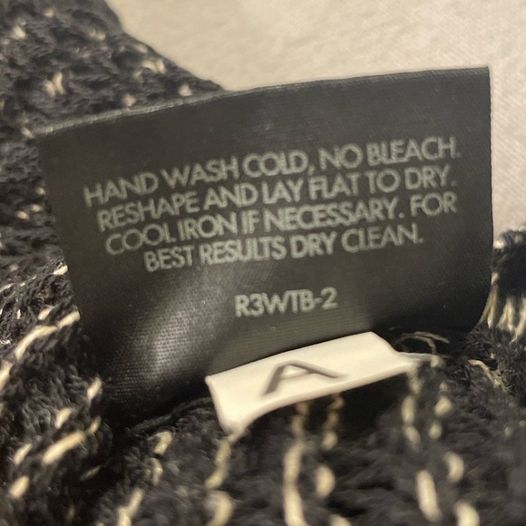 EILEEN FISHER NWOT Washable Wool Linen Blurred Stripes Straight Cardigan - Picture 8 of 8